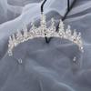 European Luxurious Bridal Zircon Tiara: Crystal Princess Crown for Birthday Parties.