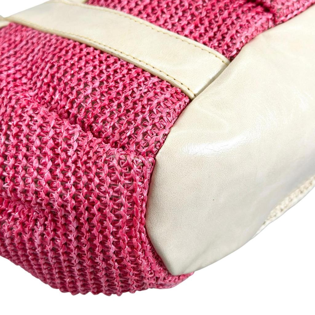 4℃ Handbag Beige Women Used