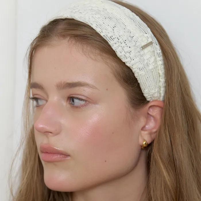 Flower Lace Wide Headband_IVORY (L262MHA010)