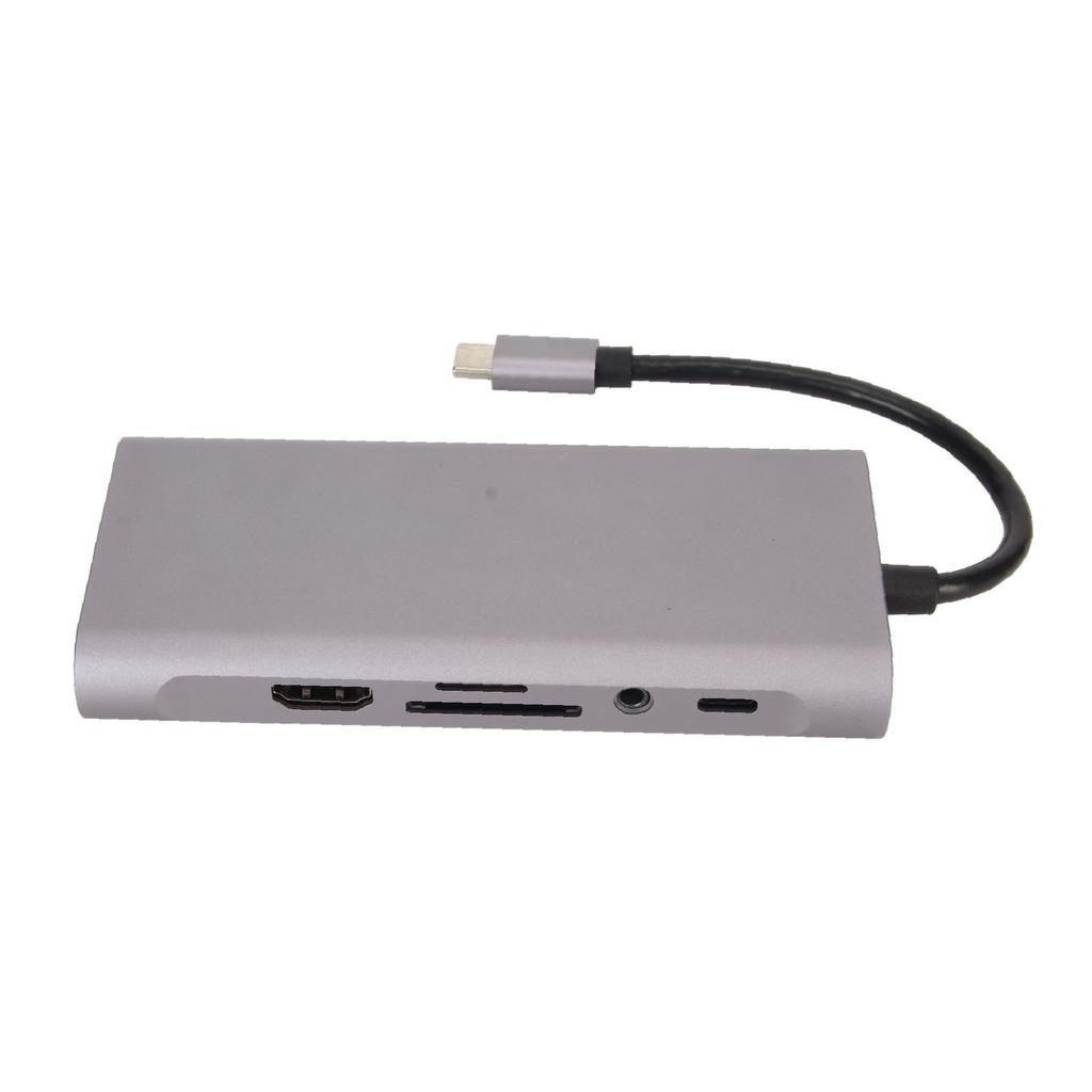 Hub tip C 11 în 1 HD VGA 4K suportat 5Gbps 87W PD Charge 100Mbps RJ45 Stație de andocare USB 3.0 pentru