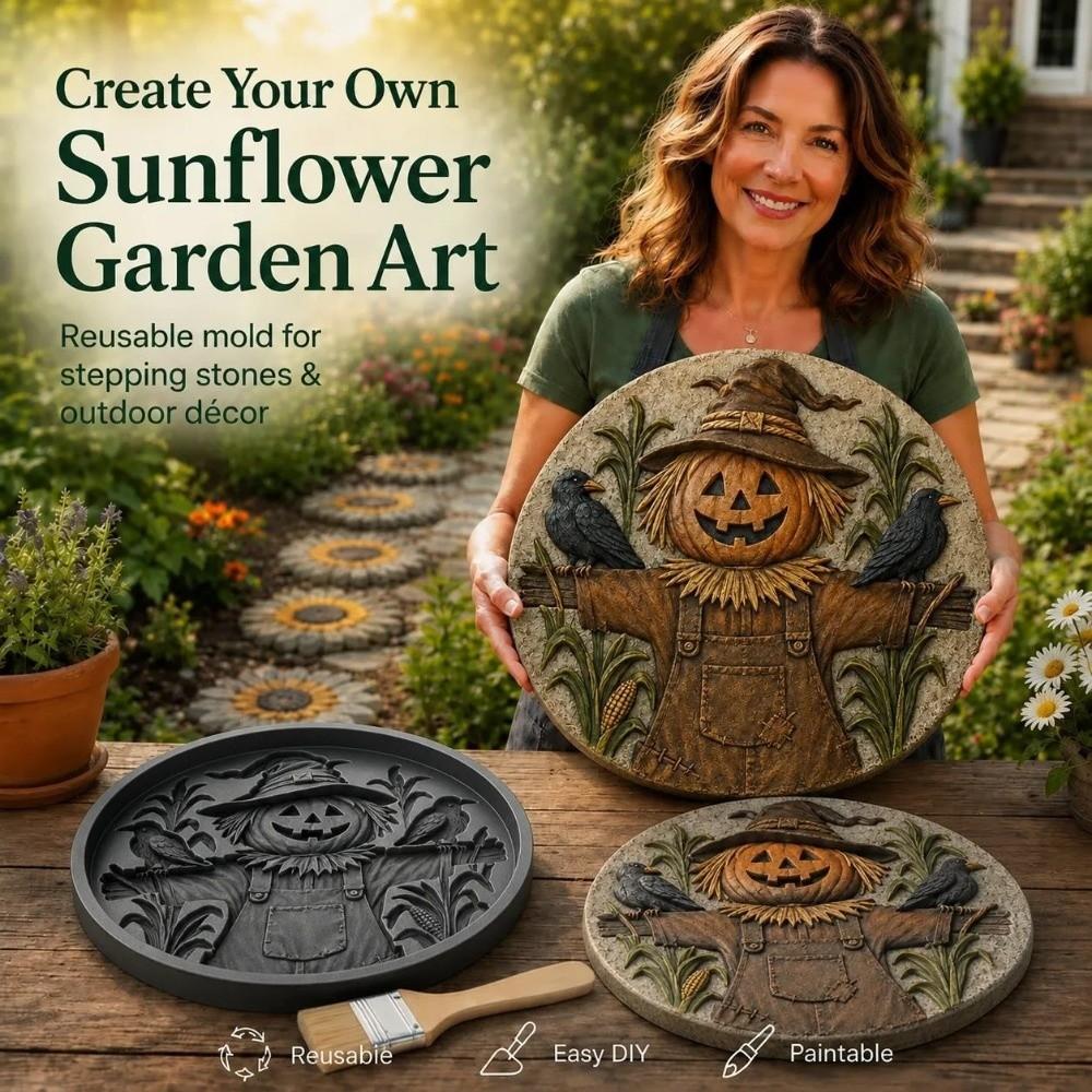 Reusable Halloween Concrete Mold Concrete Casting Path Paver Mold Halloween
