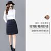 Thickened Down Cotton Skirt Women's Short Skirt Winter Elastic Waist Outer Wear One-piece Pocket Skirt Large Size Hip Skirt