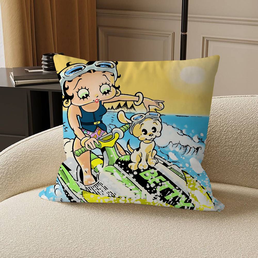 Cute B-Betty Boop Personalized Pillow Dust Cover Bedroom Kids Party Decoration Pillowcase Birthday Children Gift
