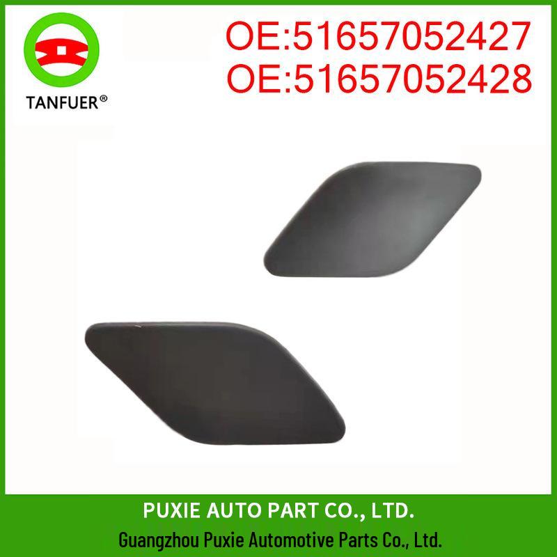 BMW X5/X6 Headlight Washer Covers (Left & Right) - Part Numbers 51657052427, 51657052428