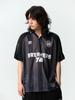 Jeimiweseuteu Breakers Football Striped Polo Shirt (Black)