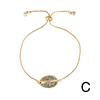 4Pcs Shell Bracelet 24K Gold Bracelet Fashion Zircon Female Bracelet