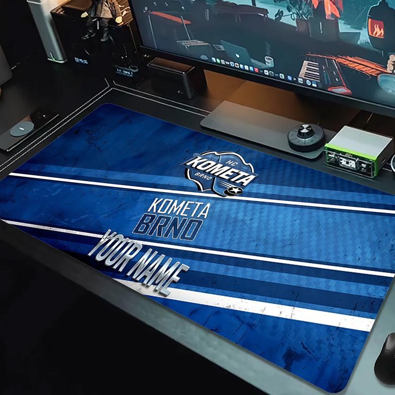 Hc Kometa Brno Benutzerdefinierter Name Große Größe Mauspads Große Gaming Tischunterlage Rutschfest Laptop Tablet Großes Mauspads XXL Matte Mini-PC Spielmatte Mit Verriegeltem Rand