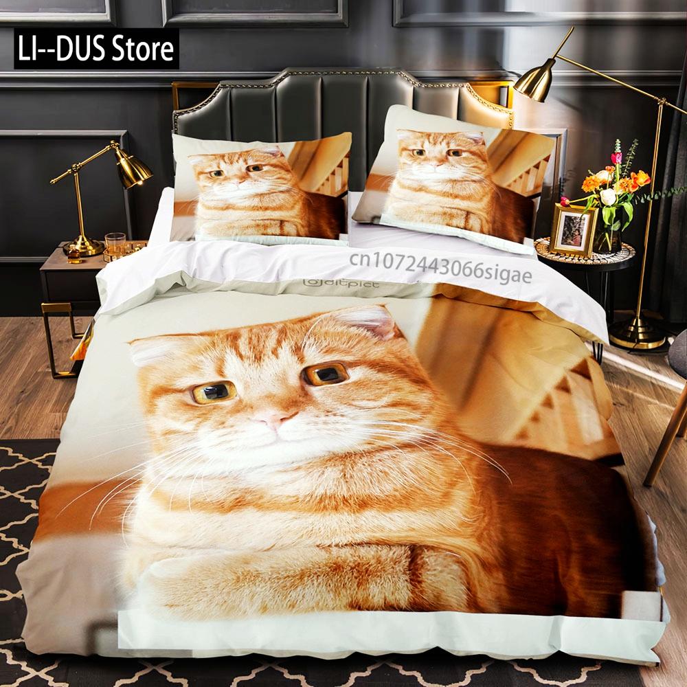

Comforter Cube-Animals Bedding Set Single Twin Full Queen King Size Dog Bed Set Aldult Kid Bedroom Duvet Sets 3D Anime 030 Comforter (quilt)-EU Single(135*200cm)3pcs