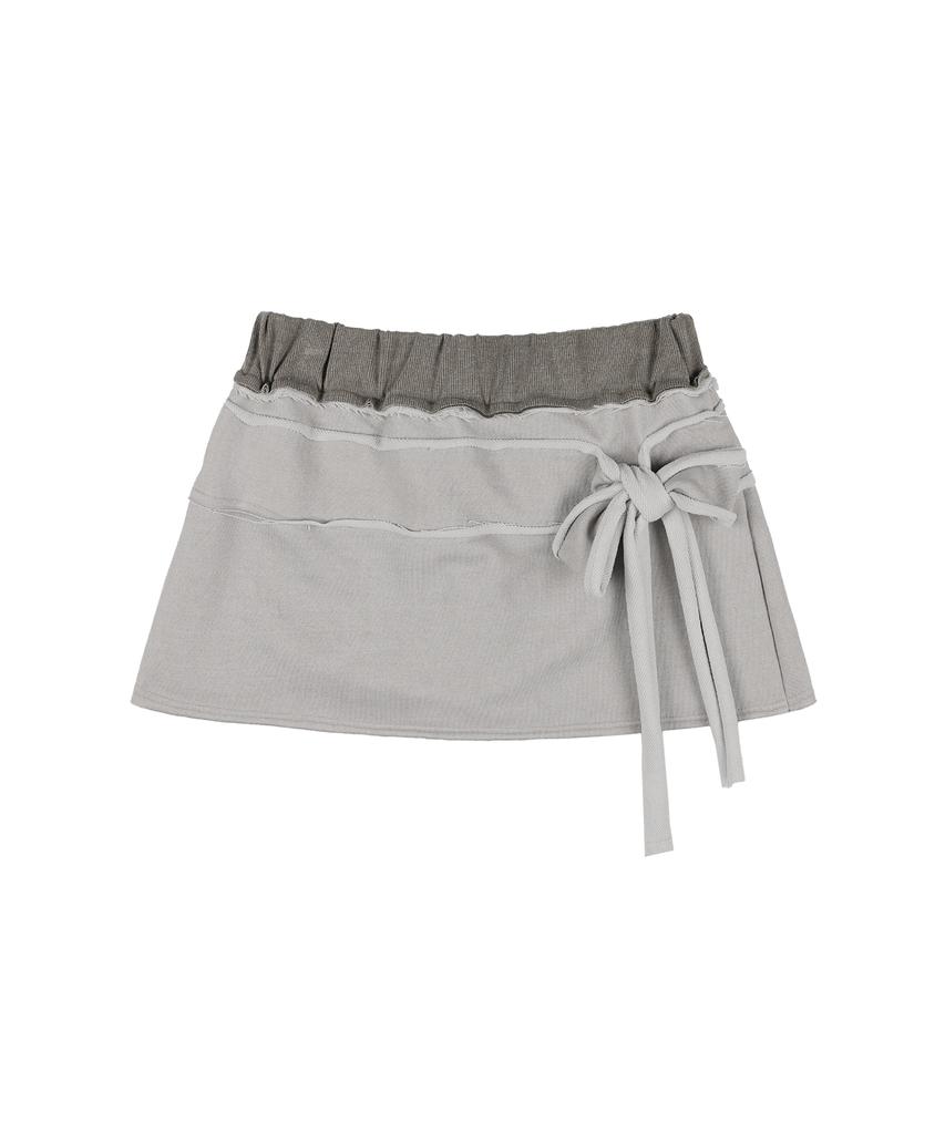 Fancy Club Die-Wash Tie Skirt (Brown) F25Zd968