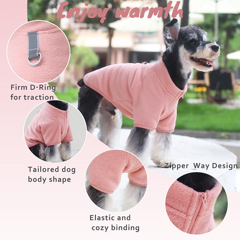 Winter Warm Fleece Pet Dog Clothes For Small Dogs Puppy Cat Jacket Chihuahua French Bulldog Pug Coat Yorkie Vest Jacket