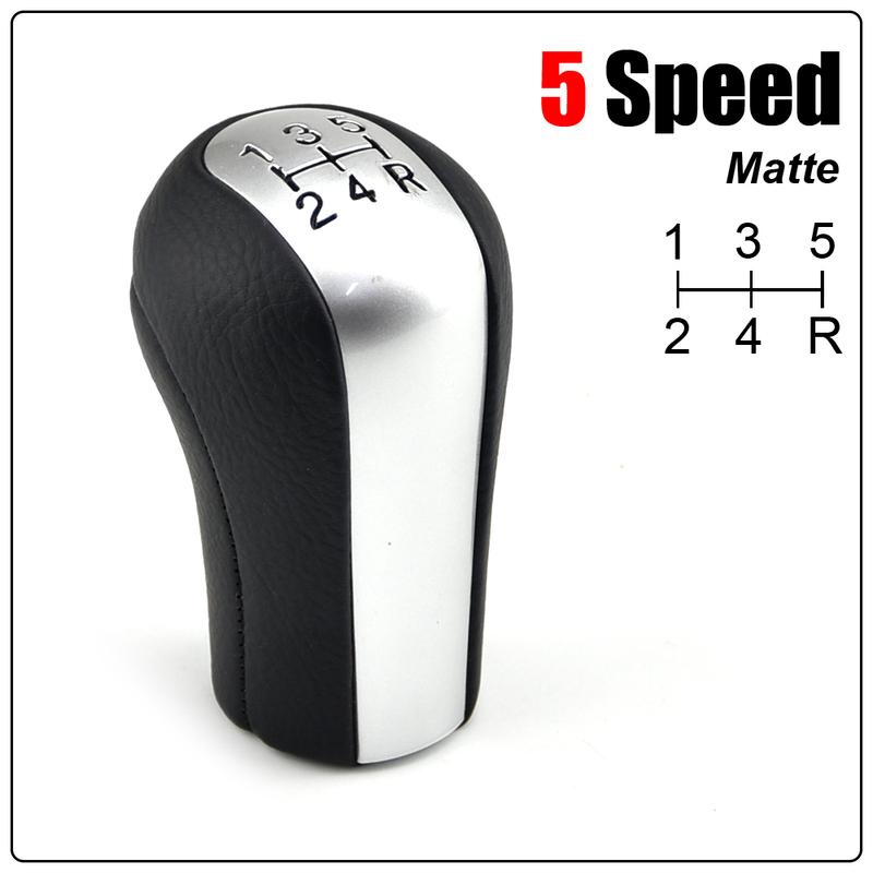 5/6 Speed MT Car Gear Shift Knob PU Leather For Toyota Corolla Verso RAV4 Yaris AYGO Gearshift Shifter Lever Stick