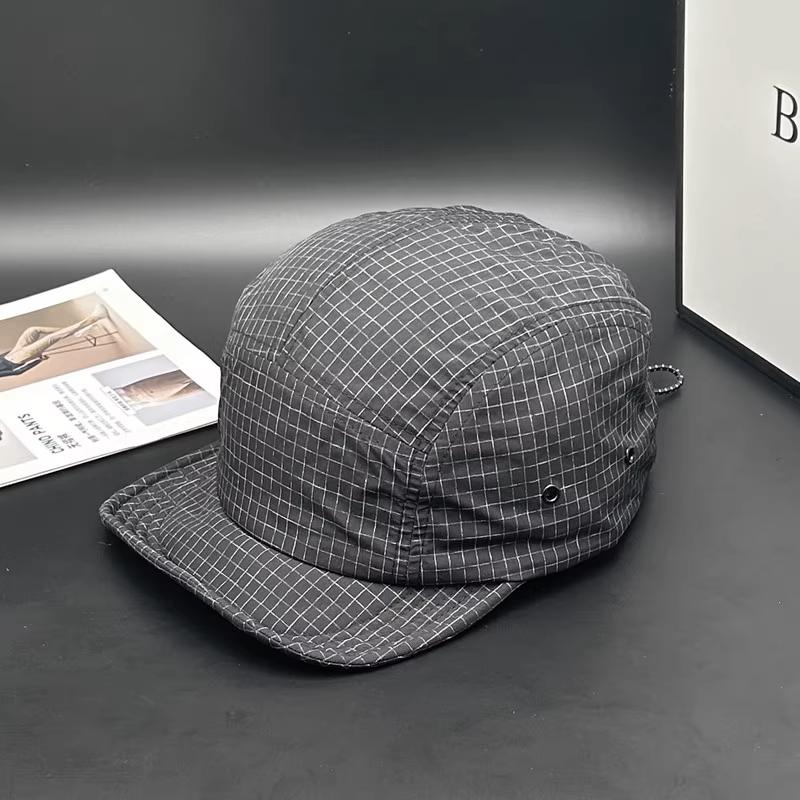 Short Brim Minimalist Cap Quick-Dry Mesh Fabric Vintage Style Unisex Fashion Outdoor Hat for Camping Hiking Activities