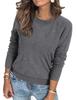 Damen Pullover mit Rundhalsausschnitt und Strukturstrick - Eleganter Lässiger Pullover - Herbst 2025