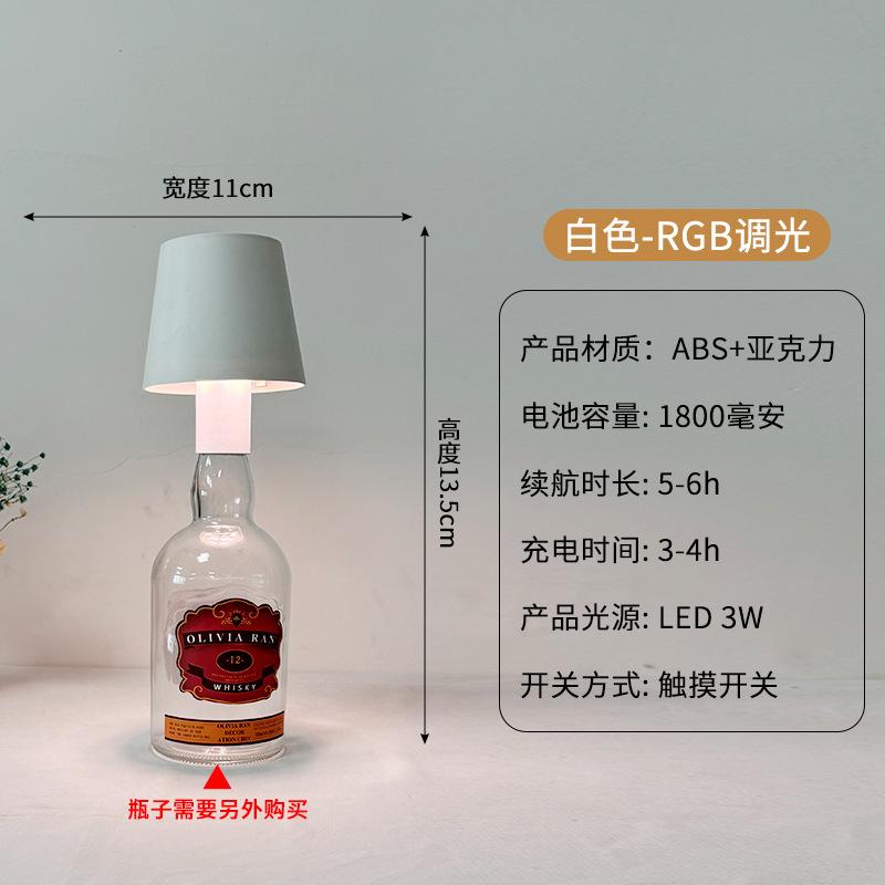 Tall Metal Desk Lamp, Wine Headlamp, I-shaped Desk Lamp, Mushroom Lamp, Bar, Cafe Atmosphere Desk Lamp