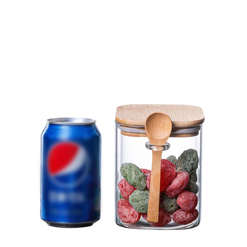 UOSU Square Sealed Storage Jar with Spoon