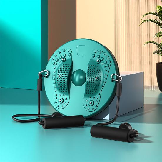 Waist Twist Disc Board with Drawstring Magnetic Foot Massager Waist Sculptor Twister Abdominal Muscles Strengthening Body Shaping Twisting Disc
