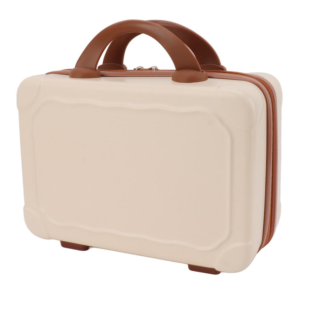 14in Cosmetic Box Suitcase Design Vintage   Large Capacity Portable ABS Makeup Bag for Women Girls Travel