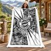 FC Bayern Munchen Custom Name Flannel Blanket Personalized Soft Warm Plush Throw Blanket Customized Gift for Family Friends
