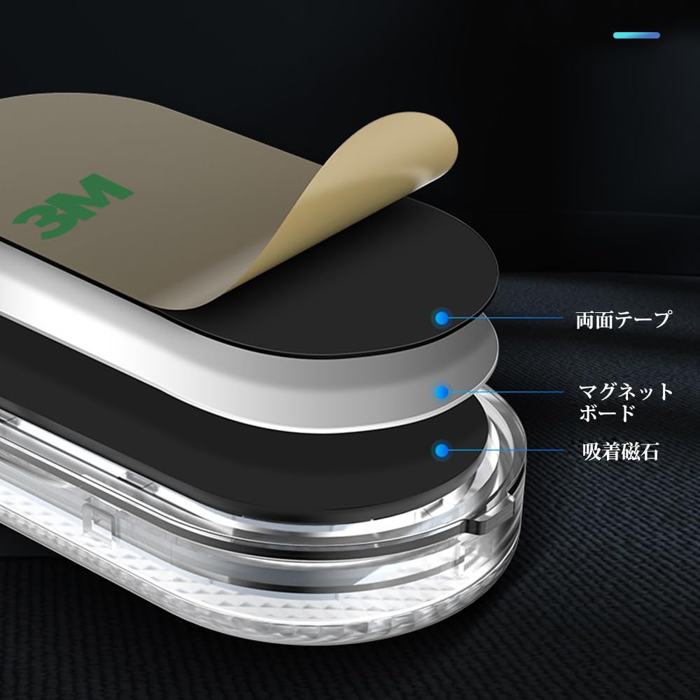 Luz de Ambiente UrbanPulse, Luz Interior, Luz LED Táctil para Coche, 2 Piezas, Luz para Coche, USB