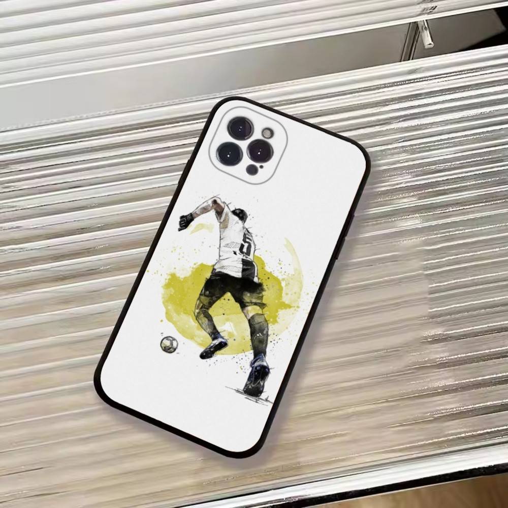 Abstract figure Soccer Support Phone Case For iPhone 17, 16,15,14,13,12,11 Plus,Pro Max, Others Soft Black Cover