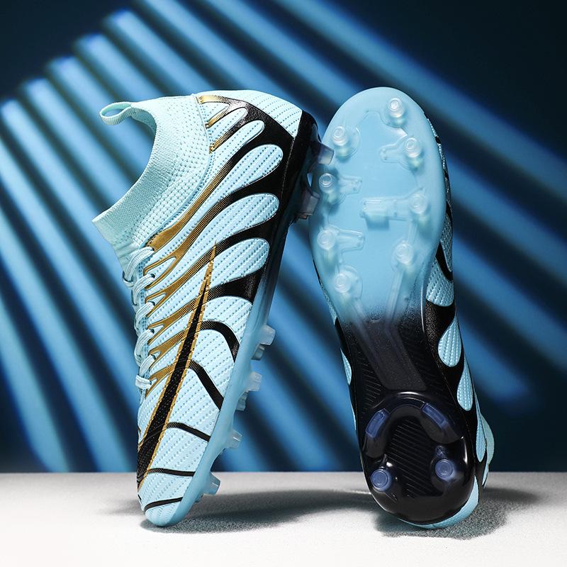 Football Shoes Men's and Women's TF Broken Nails Competition Sports Training Shoes Youth Students Ground Spikes Running Shoes