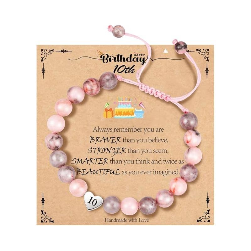 

JYL TS Bracelet Couple Magnetic Design Feng Shui Love & Attraction 10th светло пастельный фиолетовый