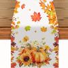 Fall Pumpkin Maple Leaf Linen Table Runner Placemat Thanksgiving Decor Autumn Sunflowers Kitchen Dining Table Runners Home Decor
