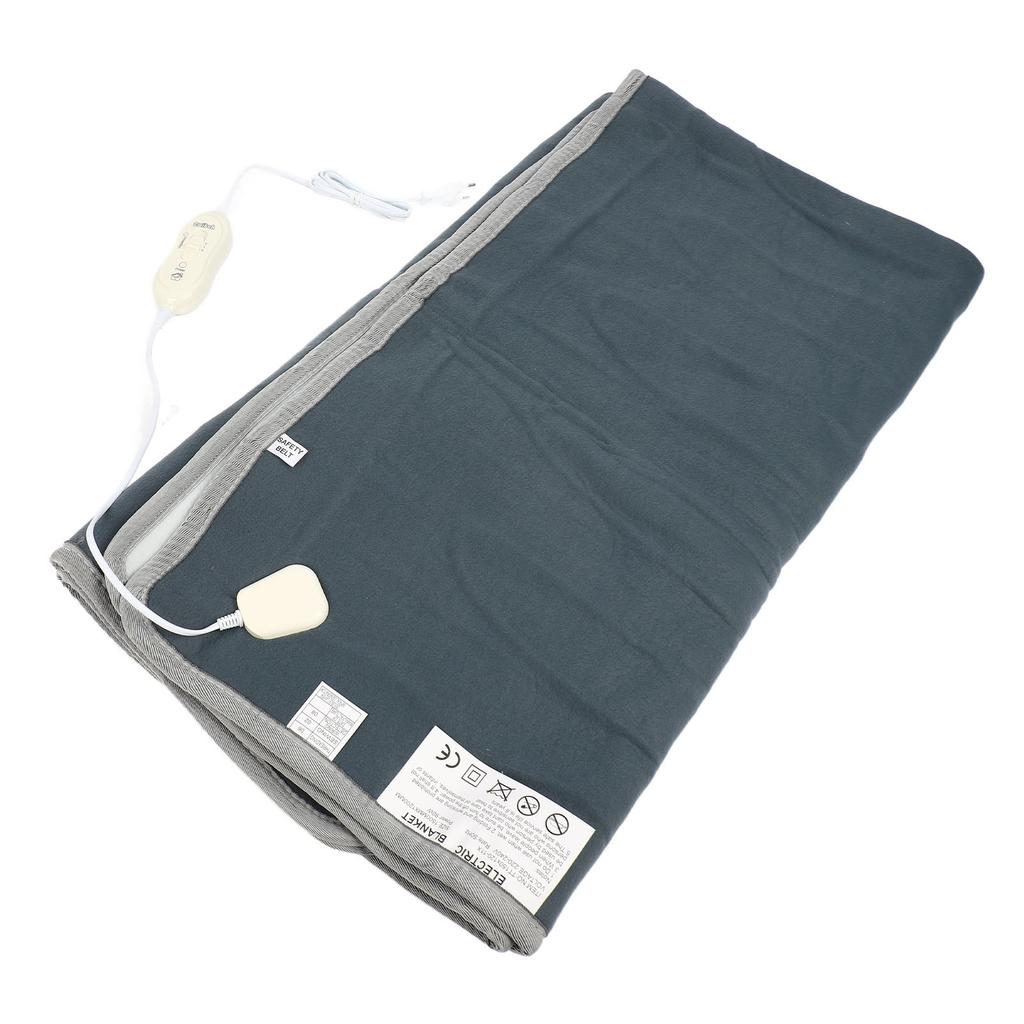 Electric Heating Blanket Even Heating Fleece Electric Warming Cushion 1.5 X 1.2m