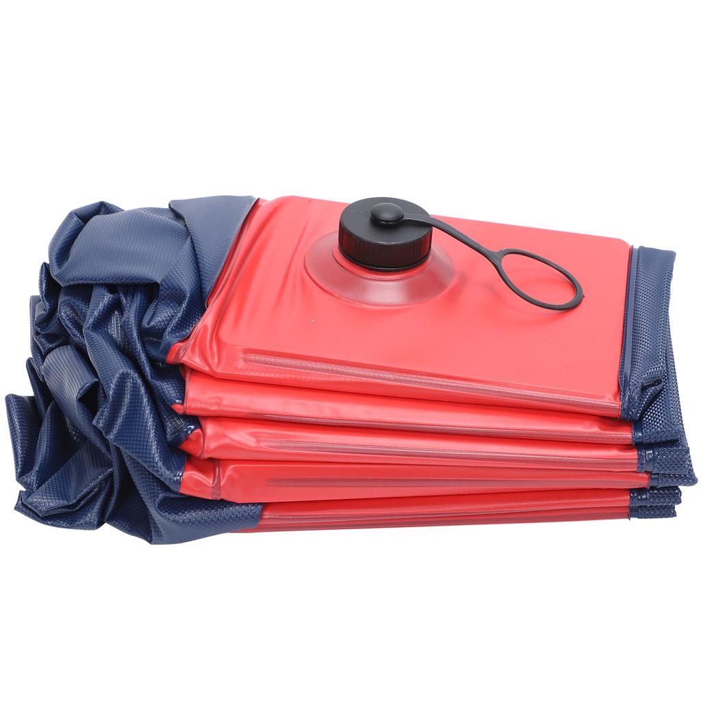 Foldable Pet Bathing Tub Portable Shower Basin Bathroom Cleaning Bathtub for Dogs CatsL 160x30cm Red