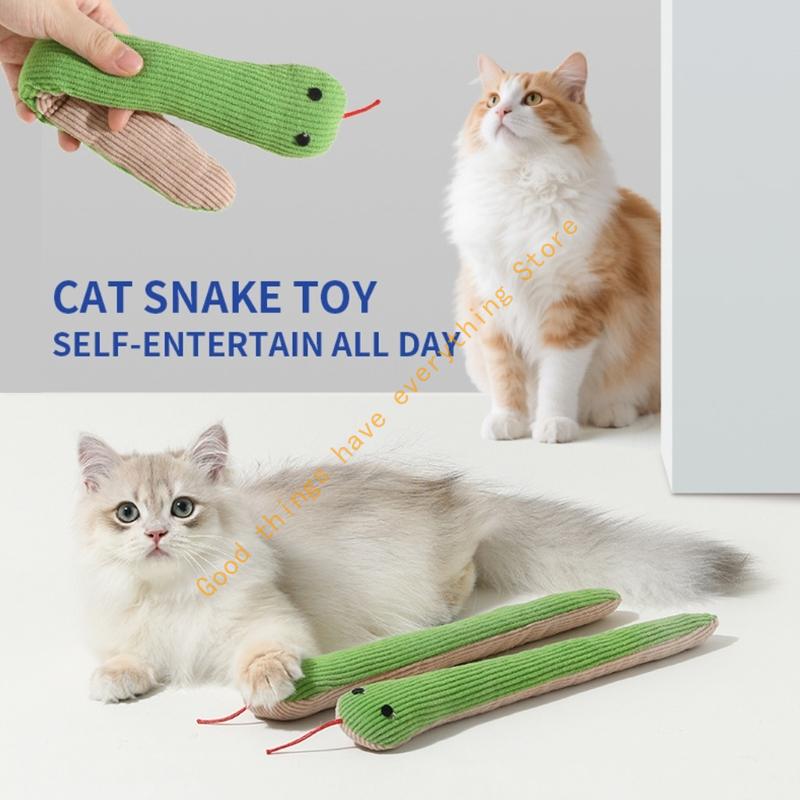 Cats Crinkle Paper Snake Safe Snake for Kitten Cats Interactive Cats Toy Crinkle Snake Green Toy 55KF CN