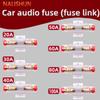 Auto Car Fuse Holder Block 20A 30A 40A 50A AGU Fuse Holder Audio In Line AMP Amplifier Gold Plated Fuse Holder Breaker Inline Fuses4