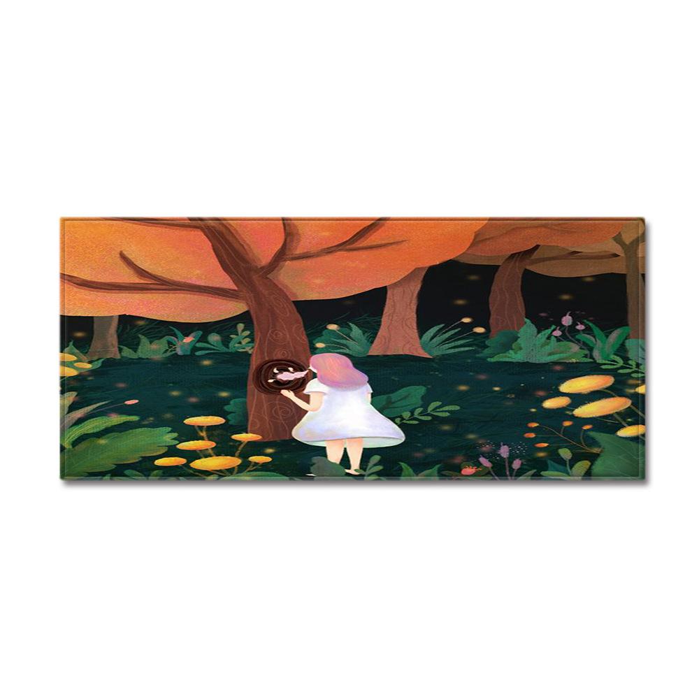 Stylish And Simple Tree Hole Entry Door Mat, Bathroom Non-Slip Foot Mat, Bathroom Mat, Bedroom Living Room Carpet Floor Mat