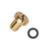 Cooling System Drain Screw Replacement, Brass Threaded Radiator Drain Fastener with Slotted Head and Sealing Washer, Reference 1711171278 for