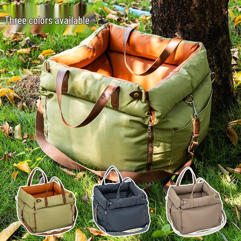 Portable Water-Resistant Pet Bed: Travel-Friendly Dog & Cat Nest, Dirt-Resistant, Removable, Washable.