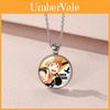 Stijlvolle Hinata Shoyo Anime Geïnspireerde Edelsteen Ketting Voor Volleybal Fans Unisex Sieraden