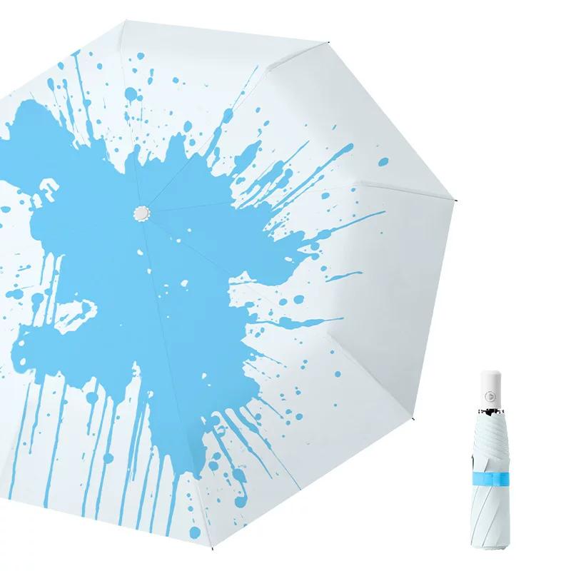 Student-Specific Umbrella, Automatic Dual-Use Sun and Rain Umbrella, High-Quality Sunshade Umbrella, Sun Protection, Uv Protection, Black Coating