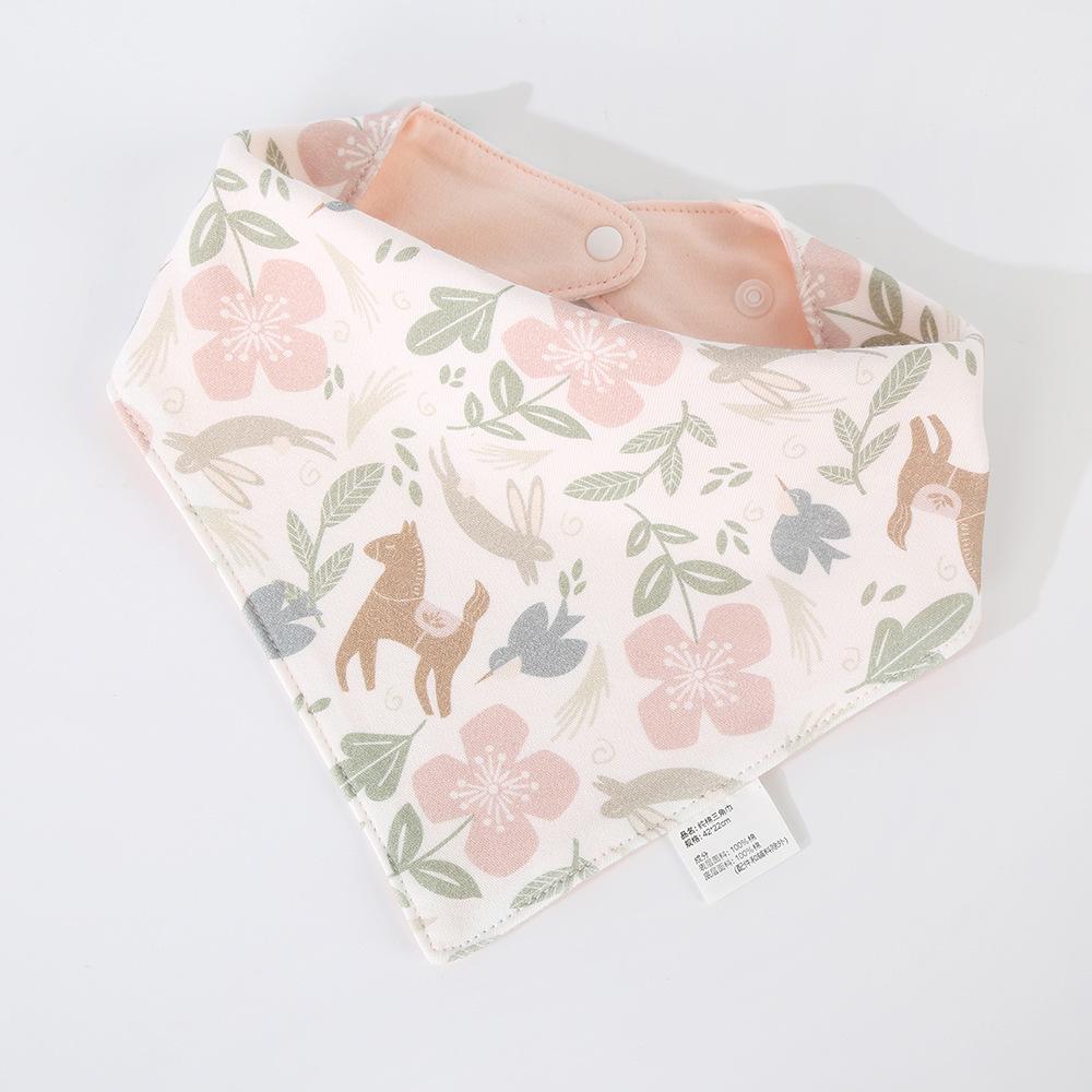 Korean Style Cotton Baby Bib - Double-Sided & Versatile for 0-2 Years