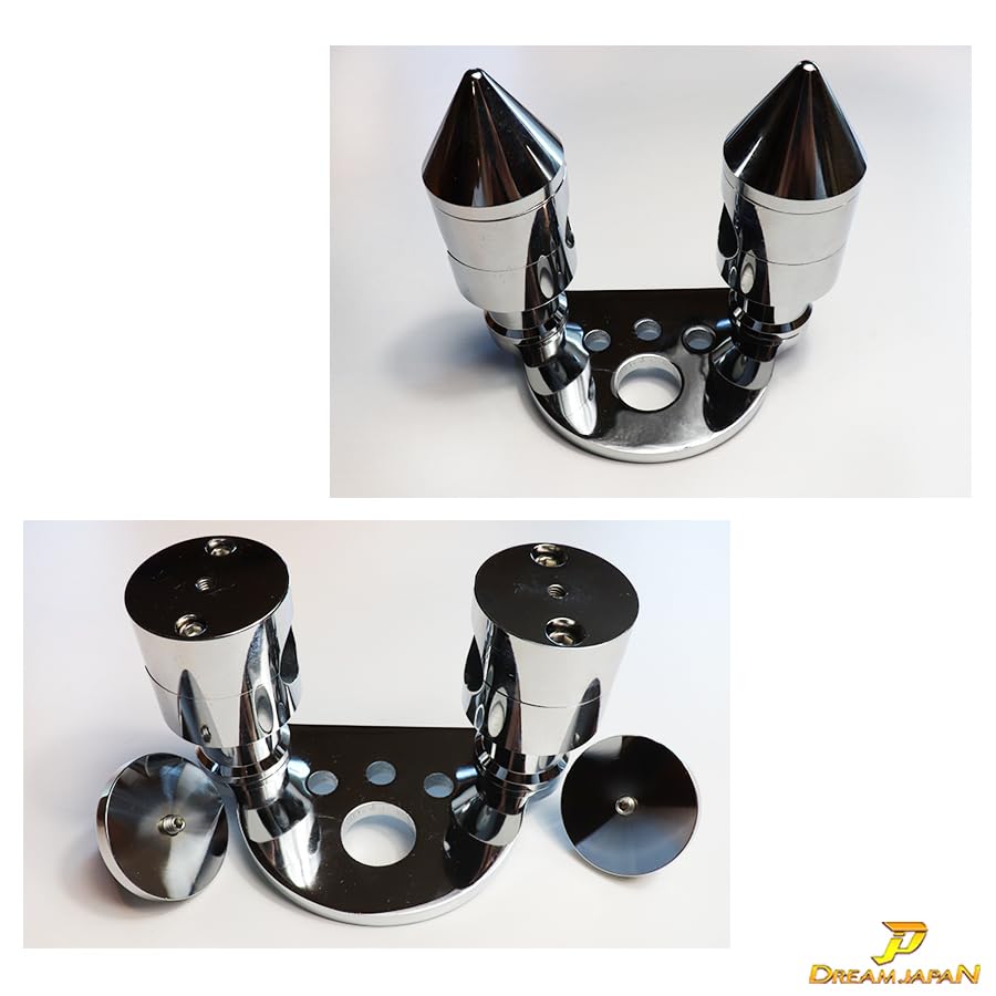 Super Cub Bar Handle 100mm Wide 8mm Thick Stainless Steel Custom Fit for Honda Cub/Little Setter, Handlebars, Plate, (b004) [Dream-Japan]