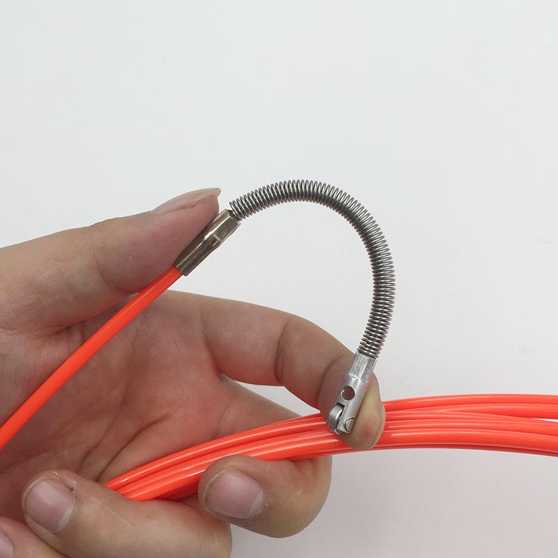 Electrician Wire Puller with Roller Head - Rubber Coated Steel for Network Cable Conduit
