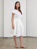 Koes Pleated Full Skirt_White