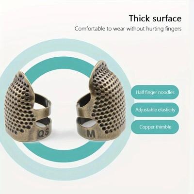 Haushalts-Nähwerkzeuge Zubehör Retro Fingerhut Nadeln Fingerschutz Antiker Fingerhutring Handarbeit Nadel Handwerk DIY Zubehör