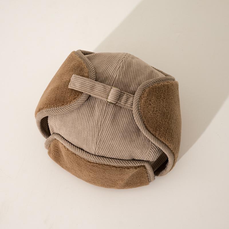 

24 Маленькая версия шапки Thunderbolt Hat Женская Осенне-зимняя теплая велосипедная защитная кепка Мужская тонкая ветрозащитная кепка из вельвета One Size хаки