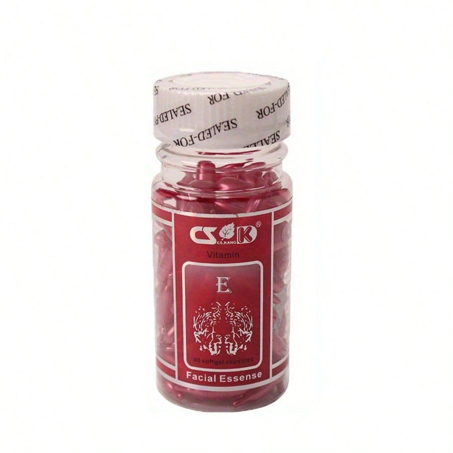 90Pcs Set VE Rejuvenating Moisturizing Essence Facial Capsules - Deeply Rejuvenating And Revitalizin