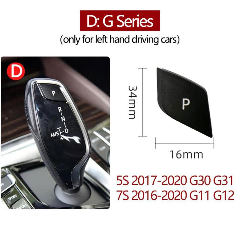 Gear Shift Knob Auto Parking P Button Cover For BMW 3 5 7 X3 X4 X5 X6 Series E60 E90 F30 F10 F01 F02 F25 F26 G30 G11 G12