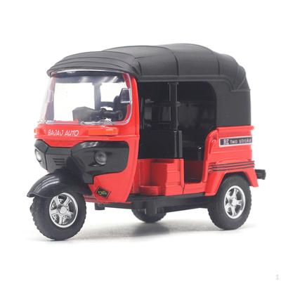1/14 Scale Tricycle Model Ornament Handcraft Collectible Vehicle Toy Miniature Figurine for Home