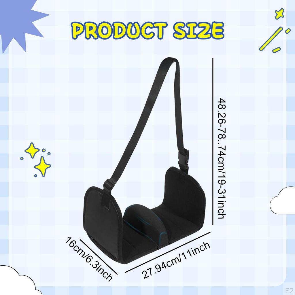 Foot Hammock Travel Essential Professional Relax Your Feet Dividing Airplane Footrest Hanger for