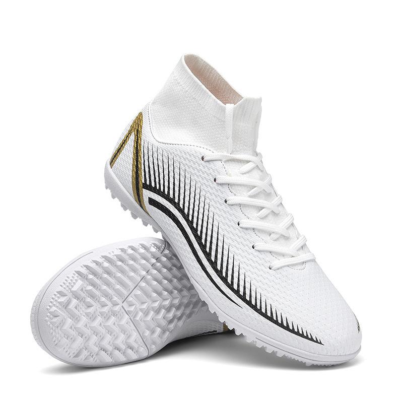 Sneakers Men's High Top Spikes Competition 47 Artificial Grass Large Size Foot Length Students Broken Nails Soccer Shoes Teens