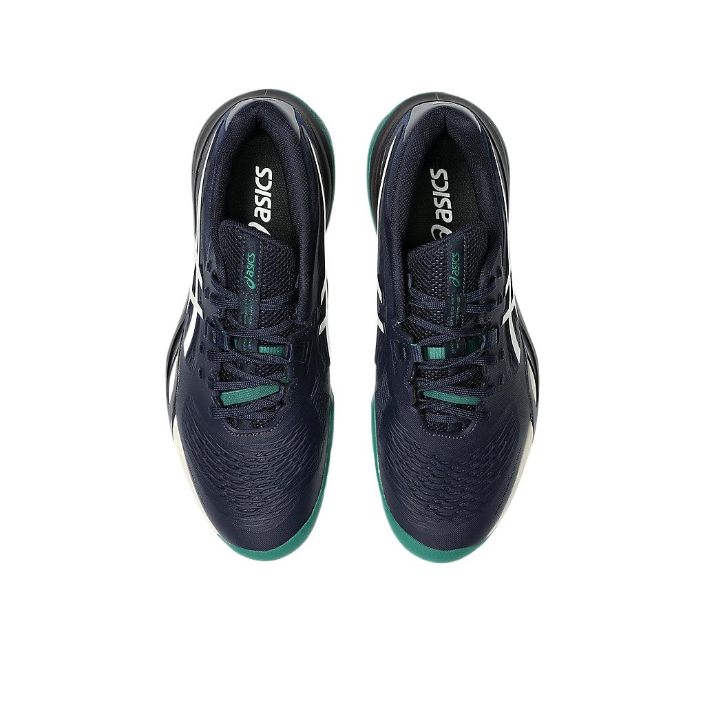 Asics GEL RESOLUTION X Abrasion Resistant Low top Tennis Shoes Men's Marine Blue Sneakers 1041A481-400