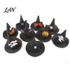 Cosplay Headgear for Dogs Pet Halloween Witch Hat, Bows/Pumpkins Decor, Adjustable Felt Pumpkin Bat Ghost Costume Accessory, Lightweight Comfortable