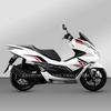 Applicable to Honda's new PCX160 modified whole car decorative version flower latte waterproof sticker to protect personalized decal